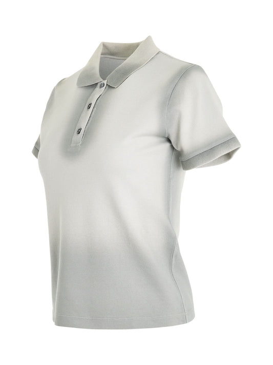 LOEWE Cotton Polo Top (Cold Grey)