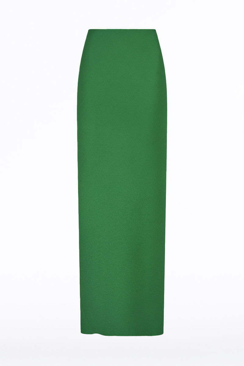Carla Zampatti Jade Crepe Bias Skirt (Green)