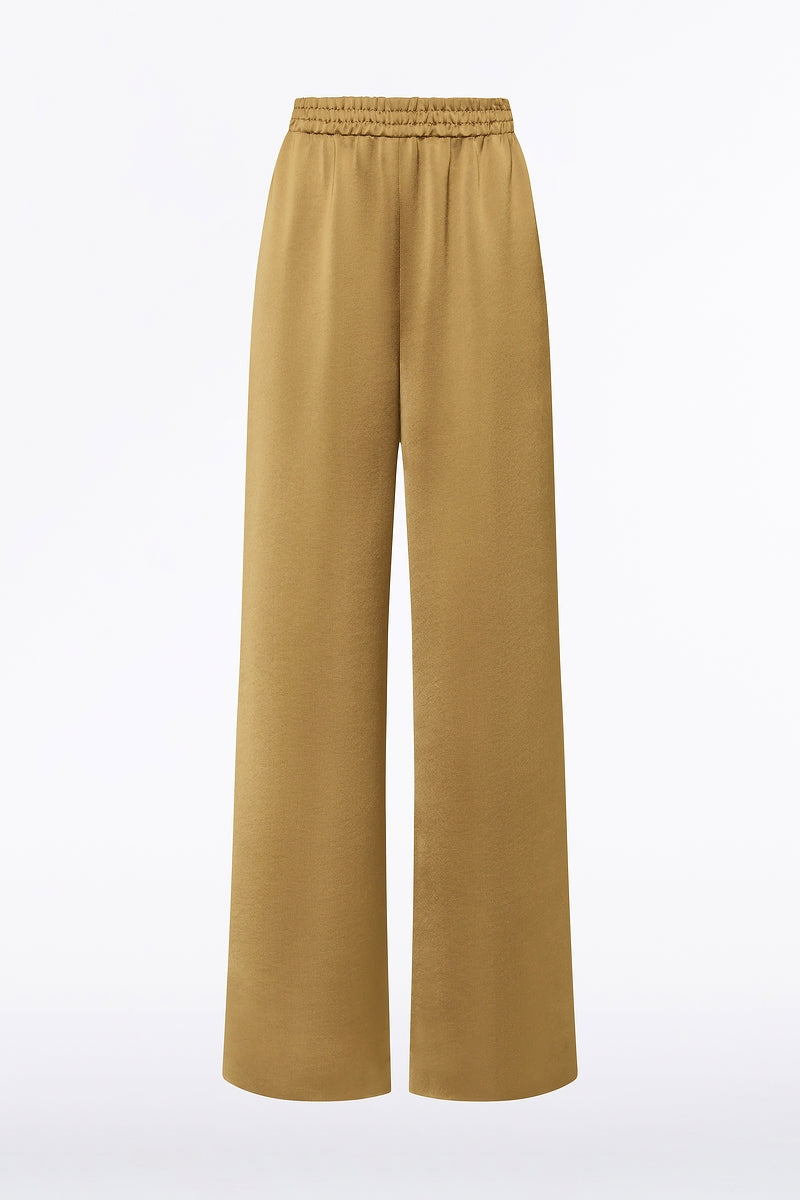 Carla Zampatti Old Lustre Satin Elastic Pant (Gold)