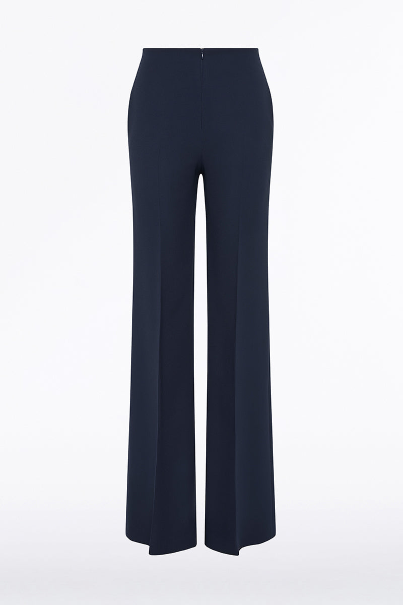 Carla Zampatti Crepe Low Waist Pant (Navy)