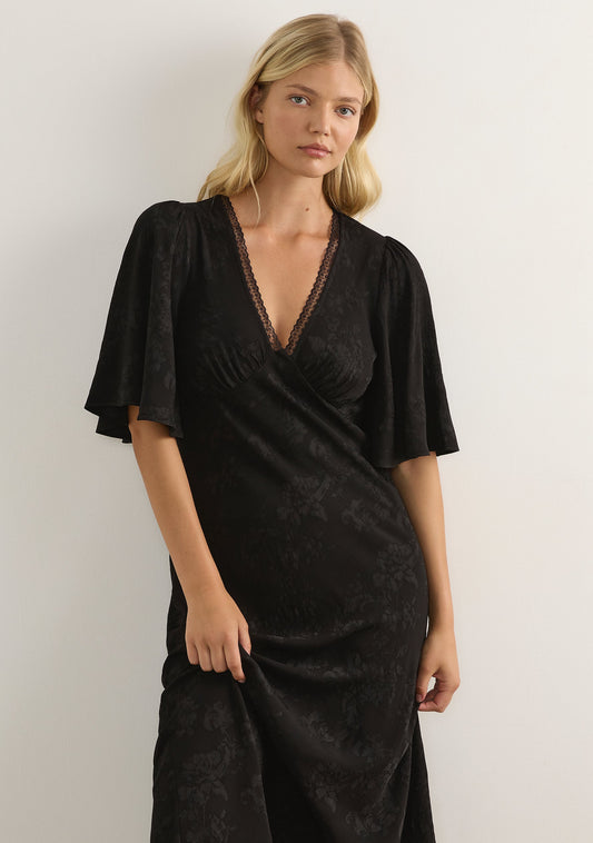 Auguste The Label Malia Midi Dress (Black)