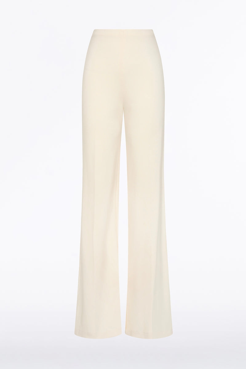 Carla Zampatti Ivory Ponte Wide Leg Pant (Cream)