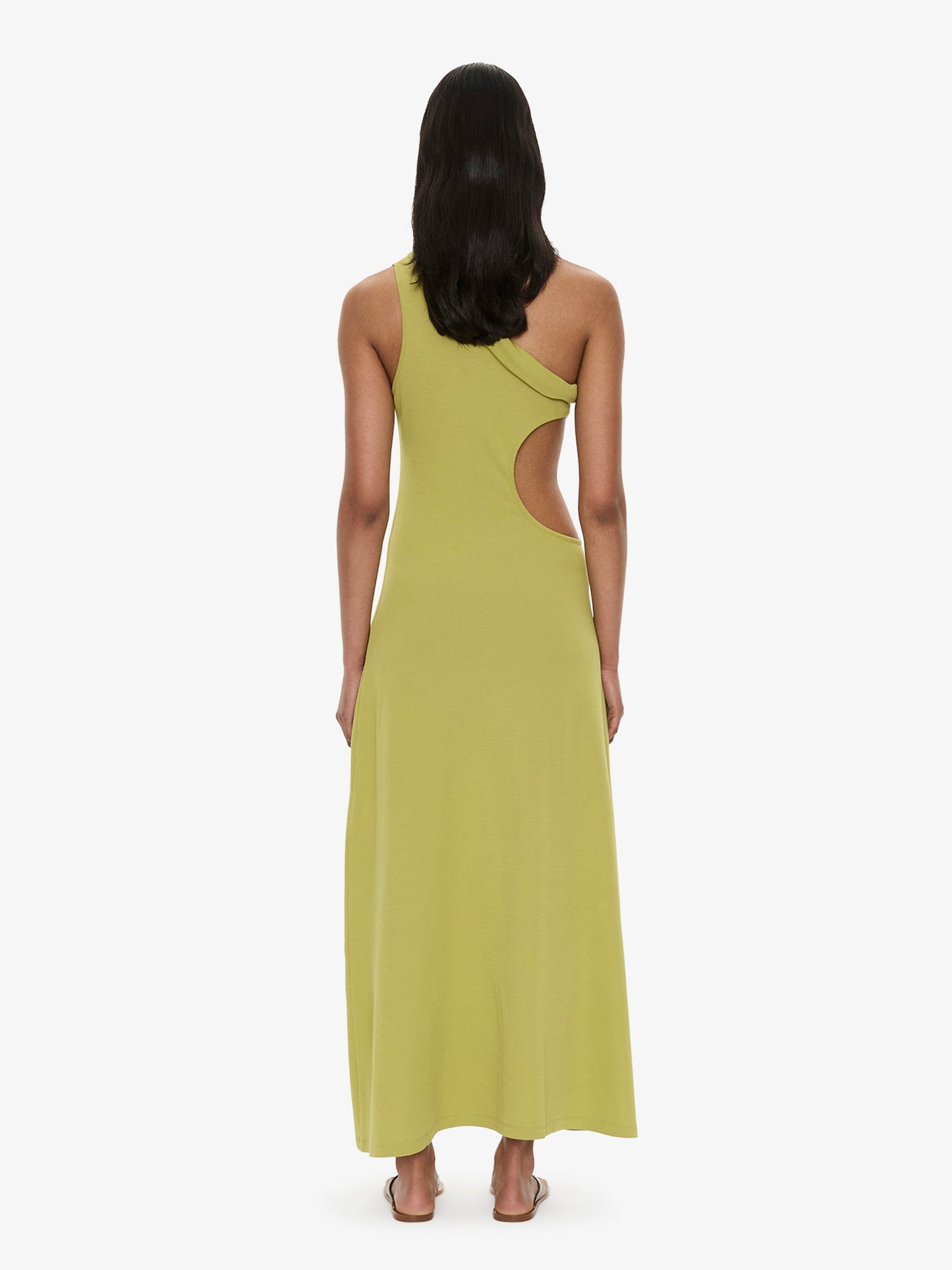 CHRISTOPHER ESBER Rolled Up Cutaway Tank Dress (Green)
