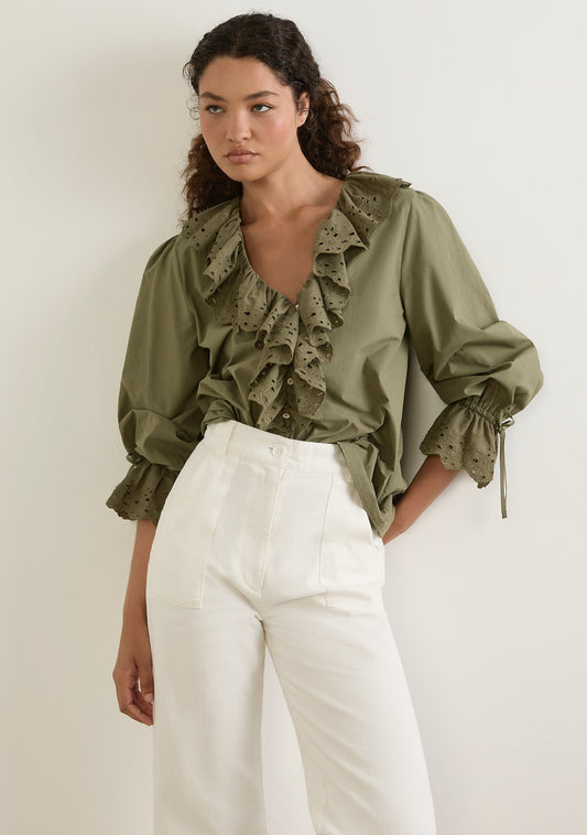 Auguste The Label Verity Blouse (Green)
