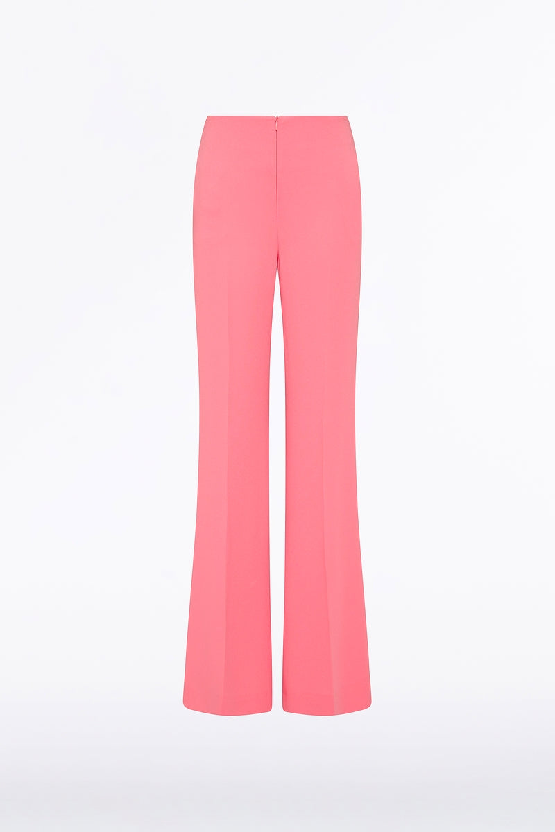 Carla Zampatti Rose Crepe Classic Flared Pant (Pink)