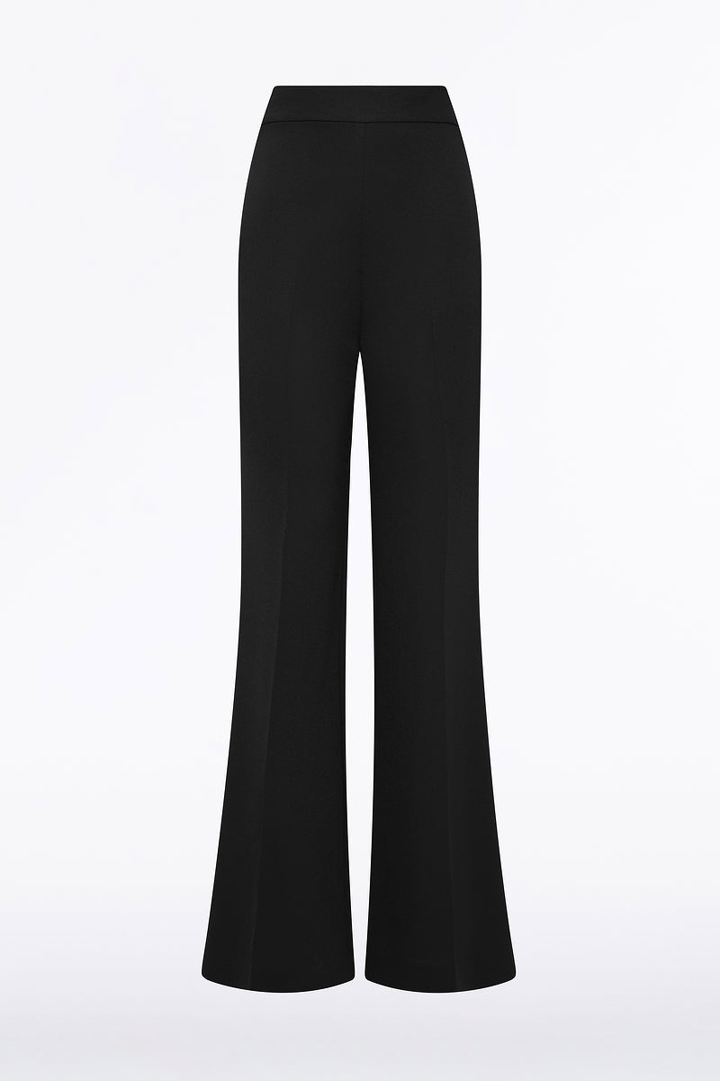 Carla Zampatti Crepe Bootleg Pant (Black)