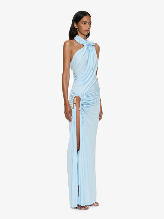 CHRISTOPHER ESBER Helix Crystal Gown (Blue)