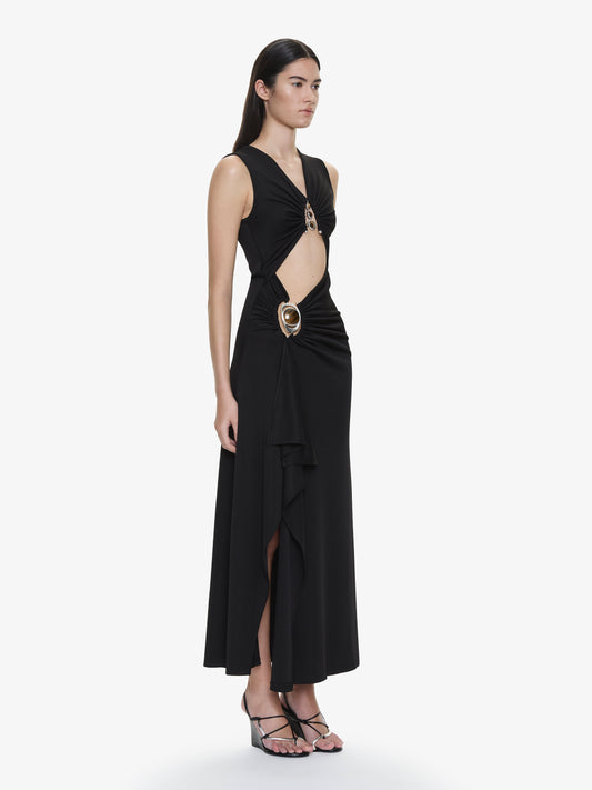 CHRISTOPHER ESBER Droplet Crystal Separation Tank Dress (Black)