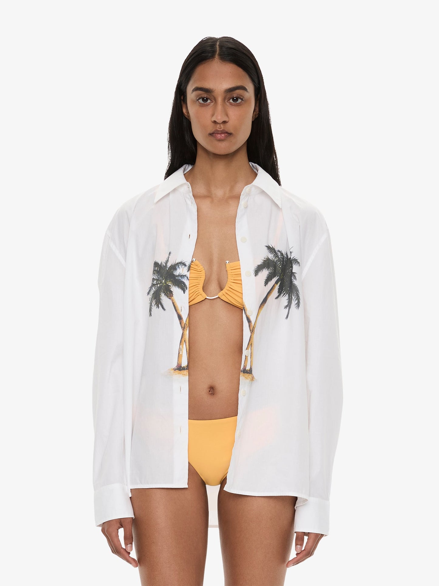 Image of Shirts. Product name - Mirage Palm Shirt in Print colour by brand - CHRISTOPHER ESBER