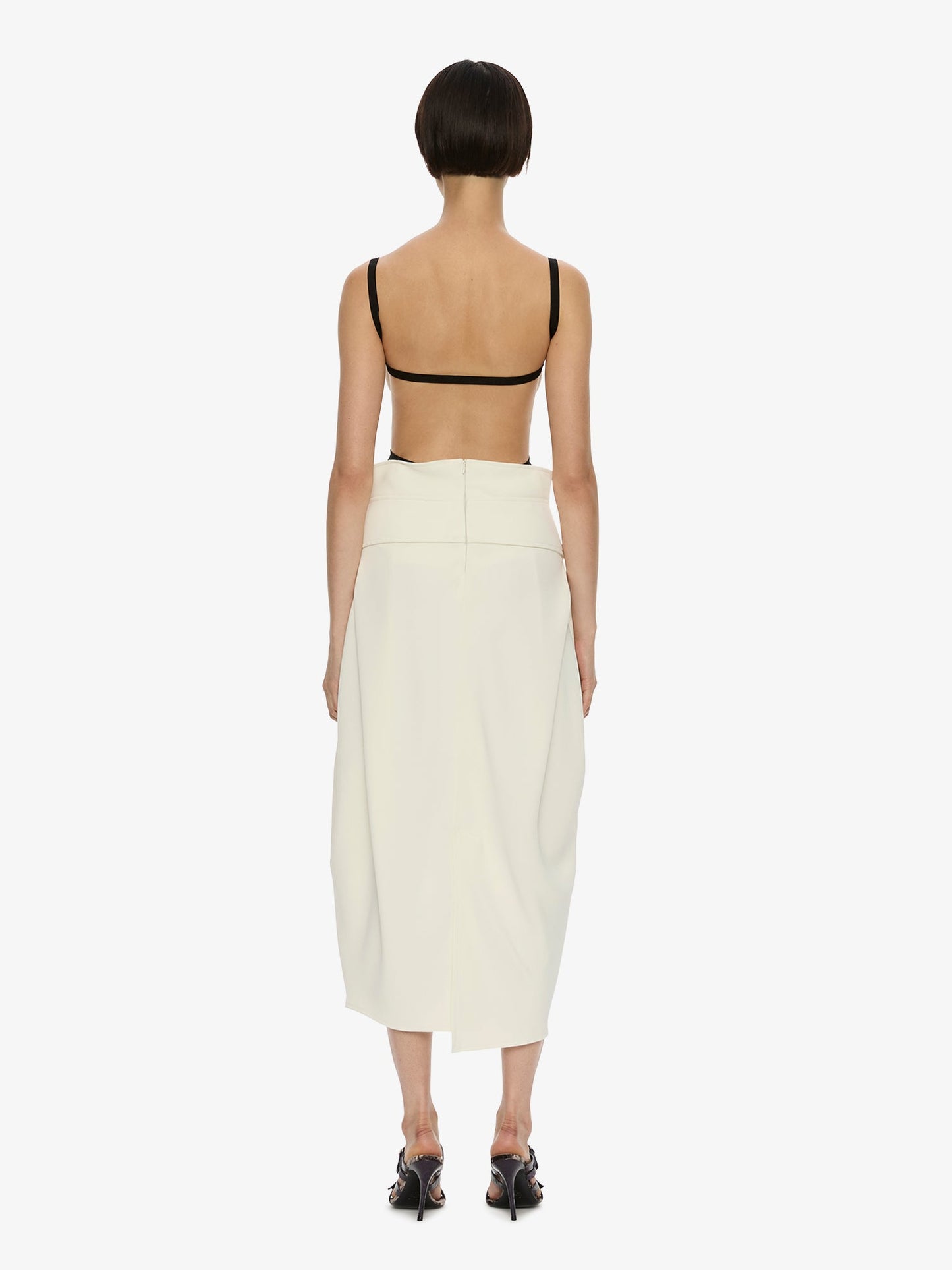 CHRISTOPHER ESBER Virelle Cocoon Skirt (Cream)