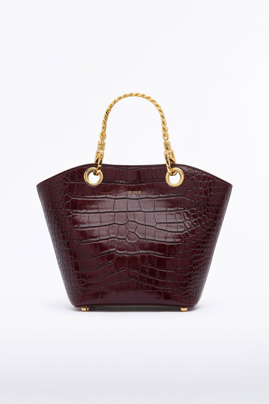 Carla Zampatti Burgundy Mini Milano Tote Bag (Red)