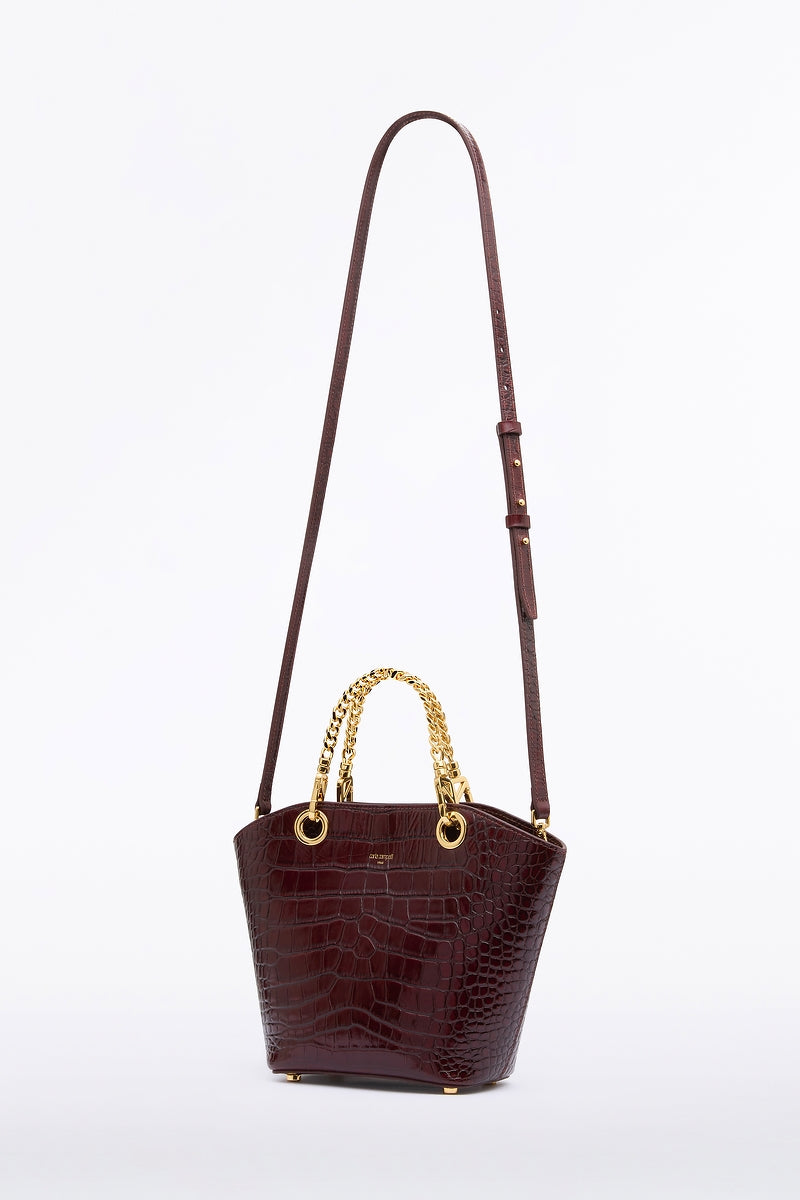 Carla Zampatti Burgundy Mini Milano Tote Bag (Red)