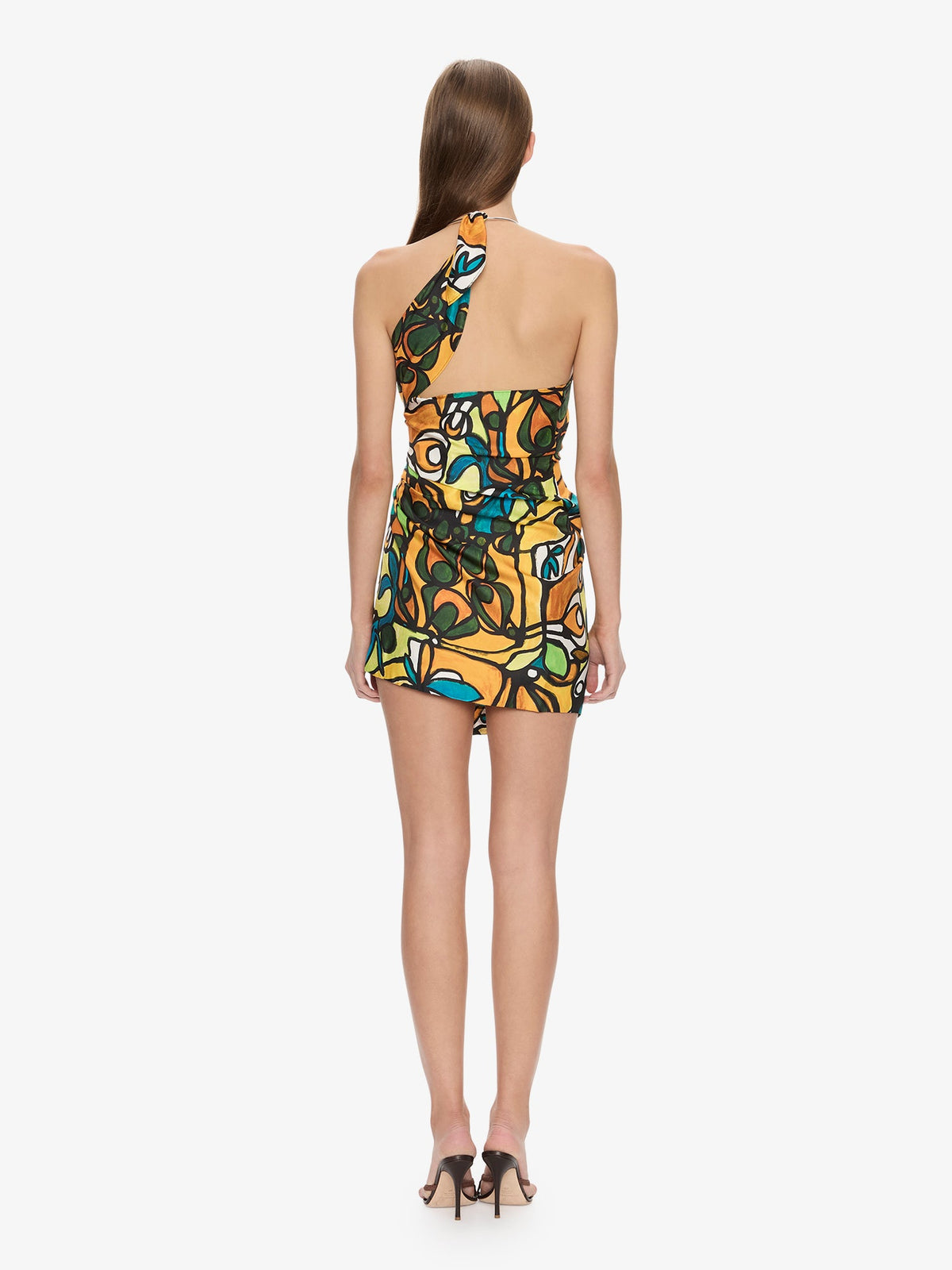 CHRISTOPHER ESBER Tropic Nouveau Scarf Mini Dress (Print)