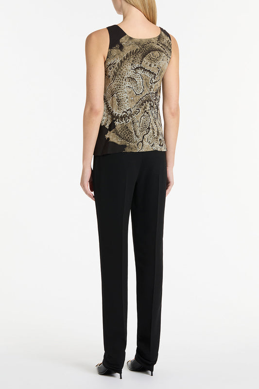 Carla Zampatti Lindy Lee Fierce Dragon Camisole (Black)