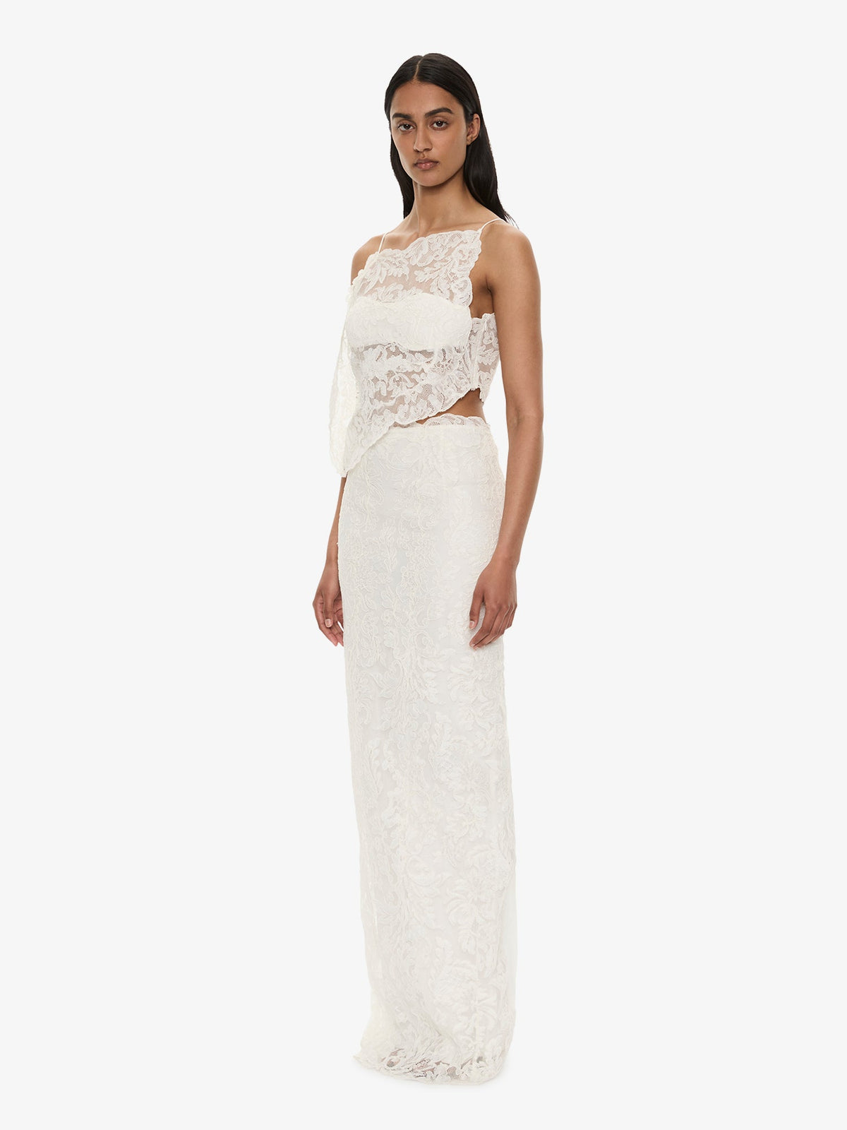 CHRISTOPHER ESBER Reverie Floating Lace Cami (White)