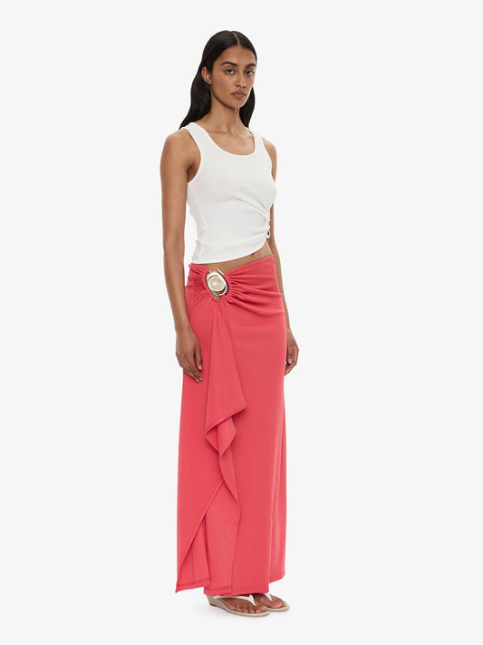 CHRISTOPHER ESBER Occhio Crystal Cascade Skirt (Watermelon)