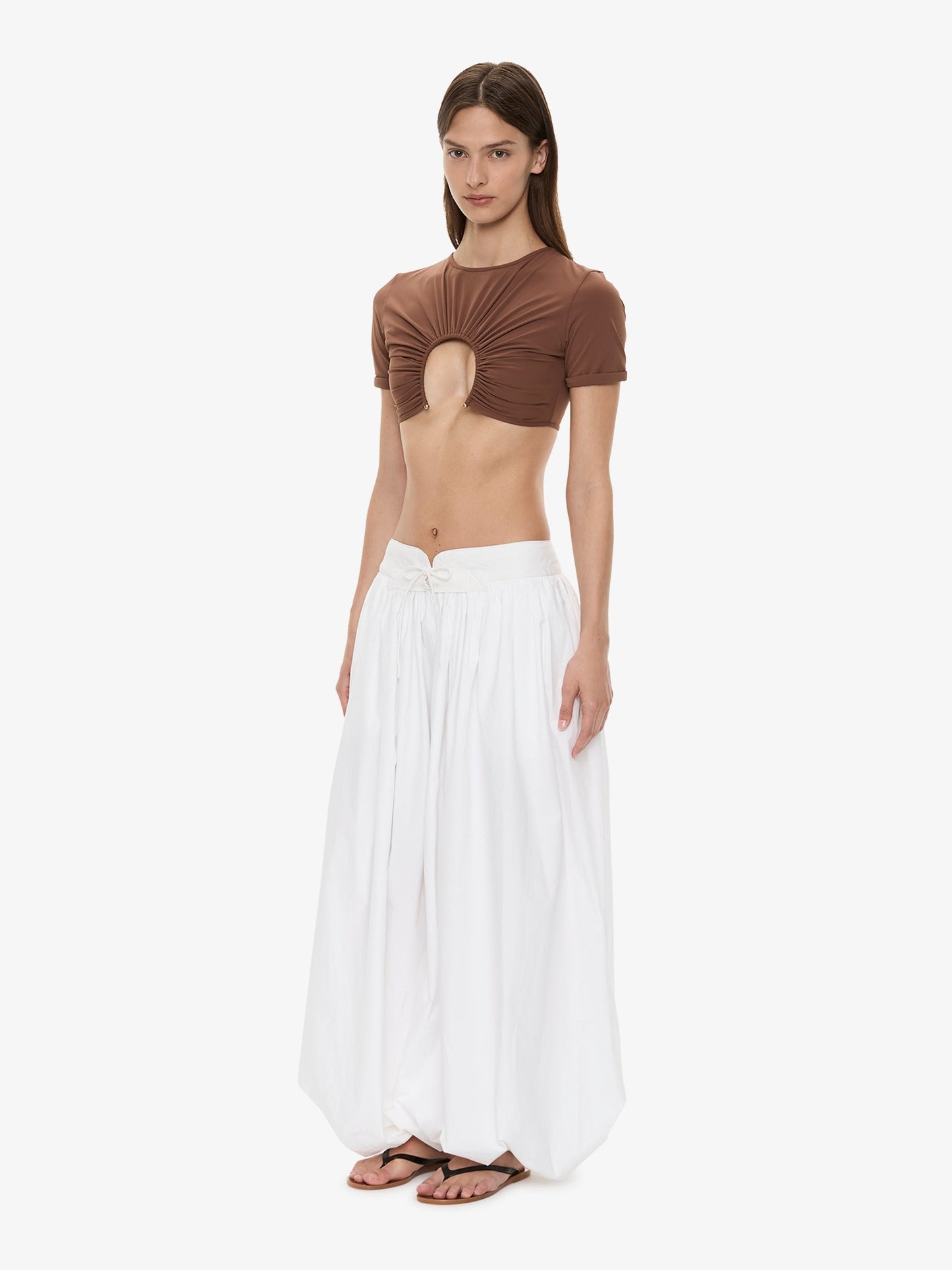 CHRISTOPHER ESBER U Prong Tee (Brown)
