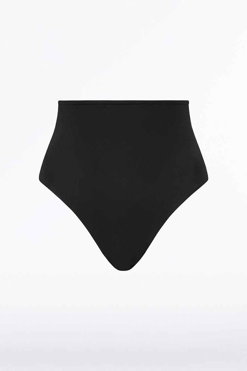 Carla Zampatti Intima Jersey Waisted High Cut Brief (Black)