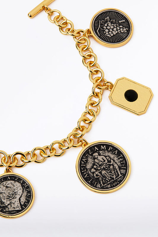 Carla Zampatti Mixed Charm Bracelet (Print)