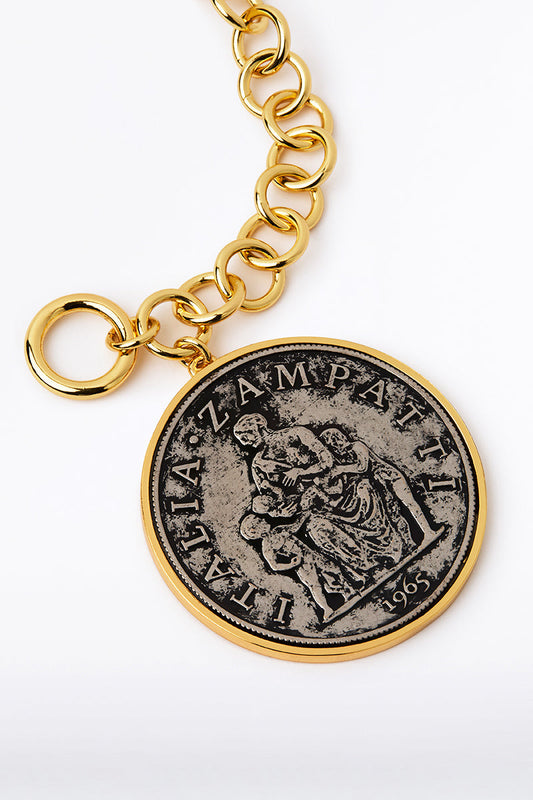 Carla Zampatti Empress Coin Bracelet | 50Mm (Print)
