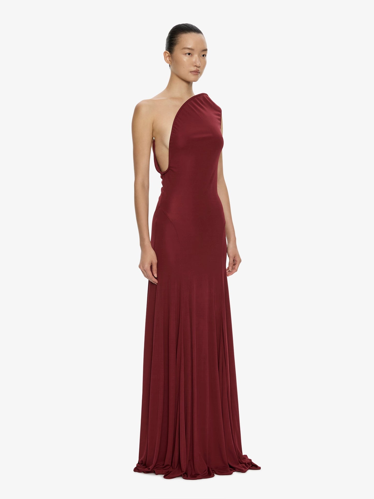 CHRISTOPHER ESBER Concave Wired Gown (Wine)