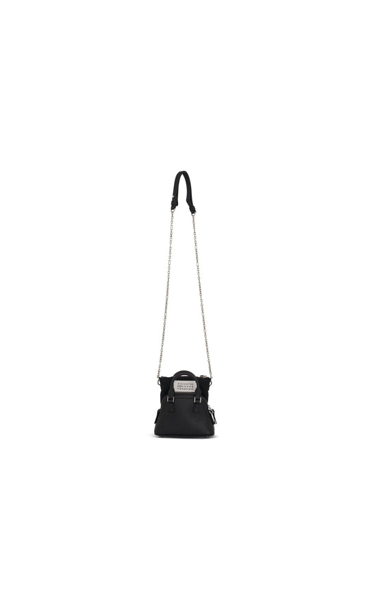 MAISON MARGIELA Baby 5AC Leather Bag (Black)