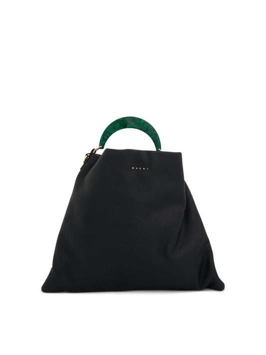 MARNI Venice Medium Hobo Bag (Black)