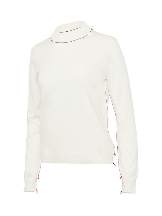 MAISON MARGIELA Work (Progress Sweater in Ecru)