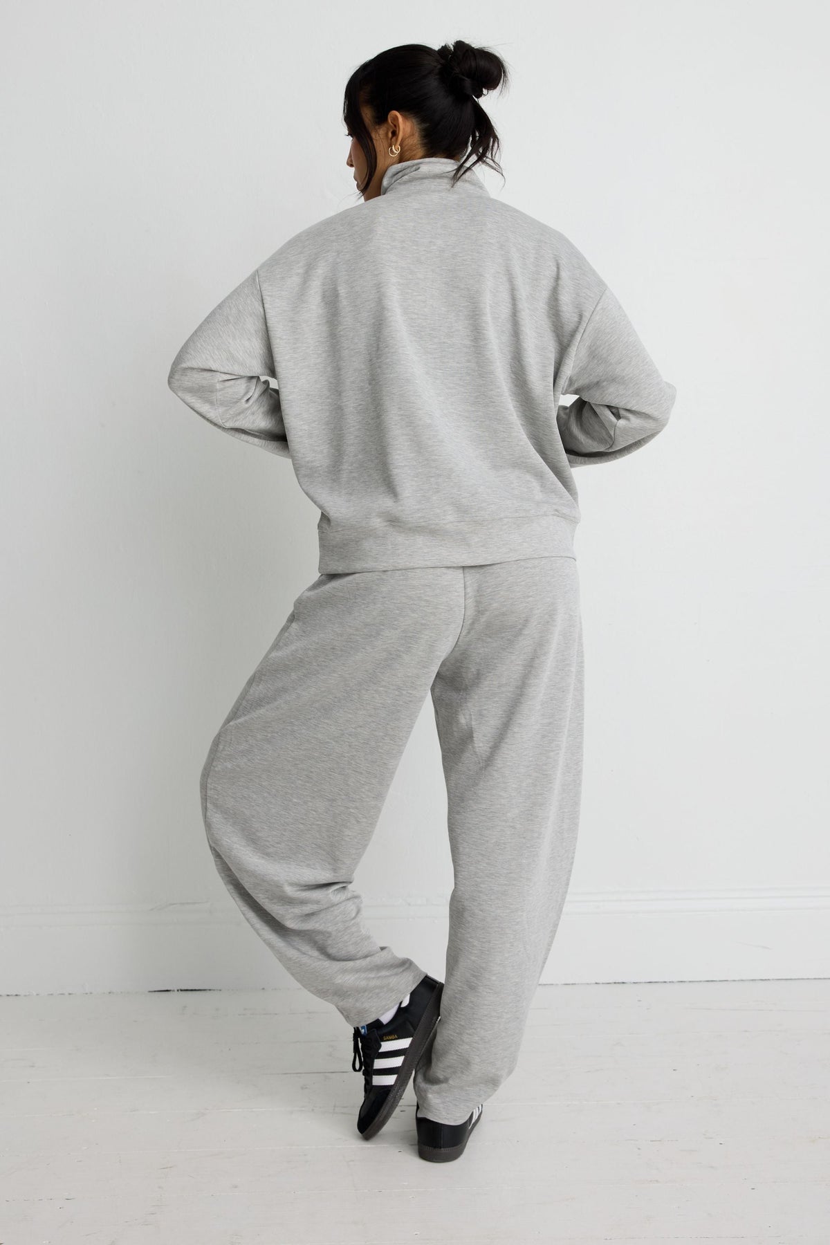 Soft Luxury 1/2 Zip Sweater (Grey)