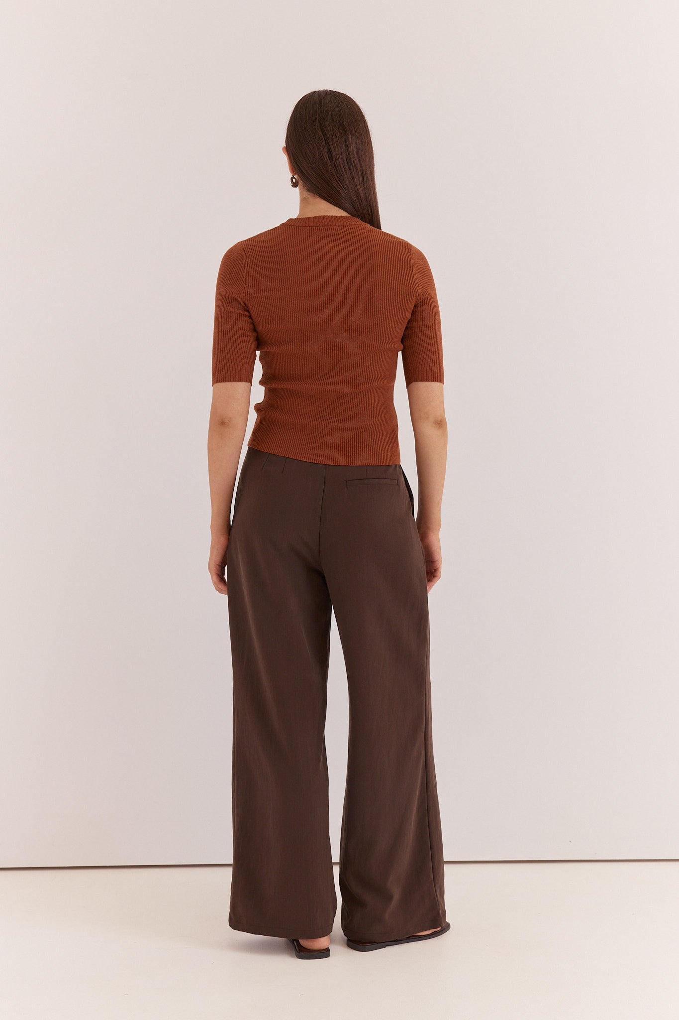 Sass Clothing Lilee Rib Knit (Cognac)