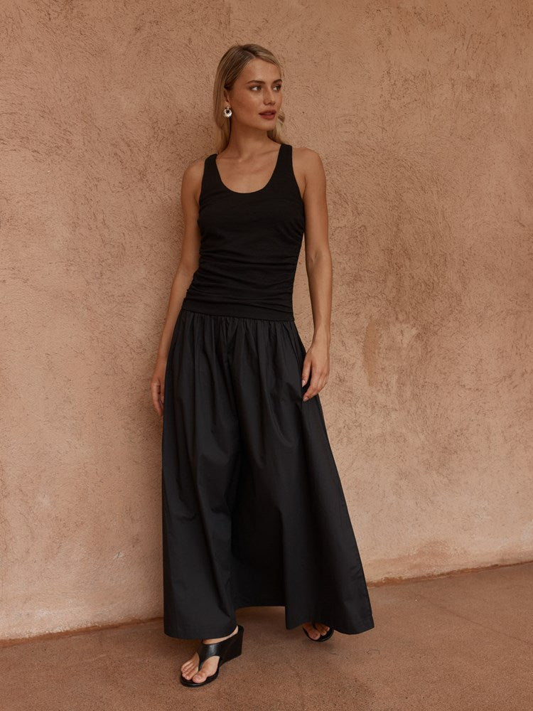 Sass Clothing Harris Ruched Dress (Black)