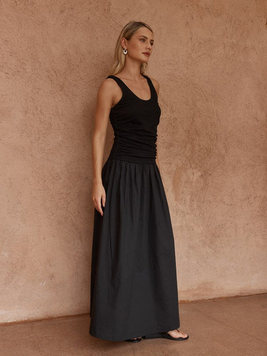 Sass Clothing Harris Ruched Dress (Black)