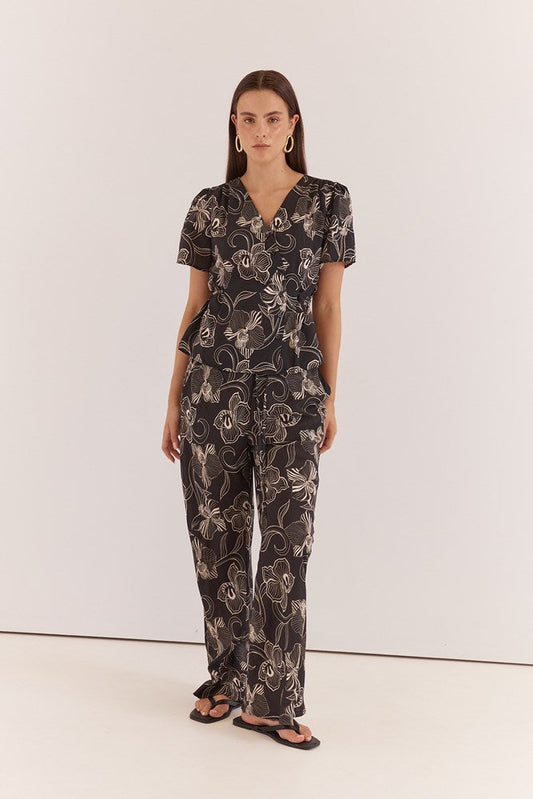 Sass Clothing Ferras Bias Cut Pant (Snap Dragon)