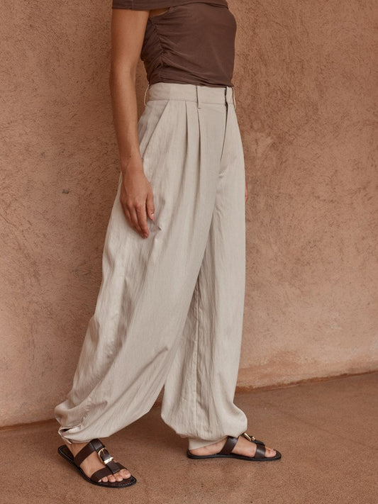 Sass Clothing Lucie Soft Balloon Pant (Stone)