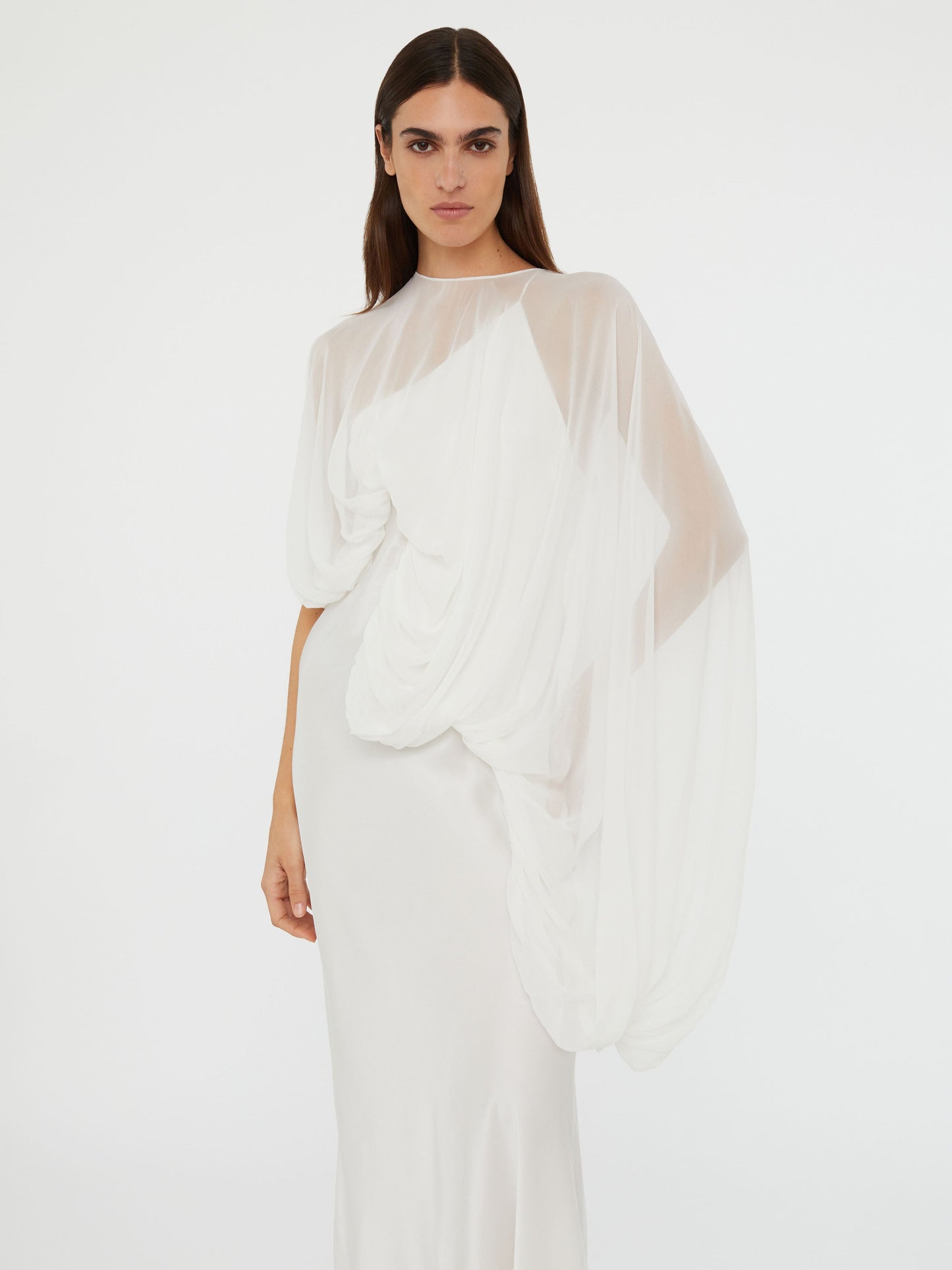 Christopher Esber Cumulus Draped Sleeve (Dress)