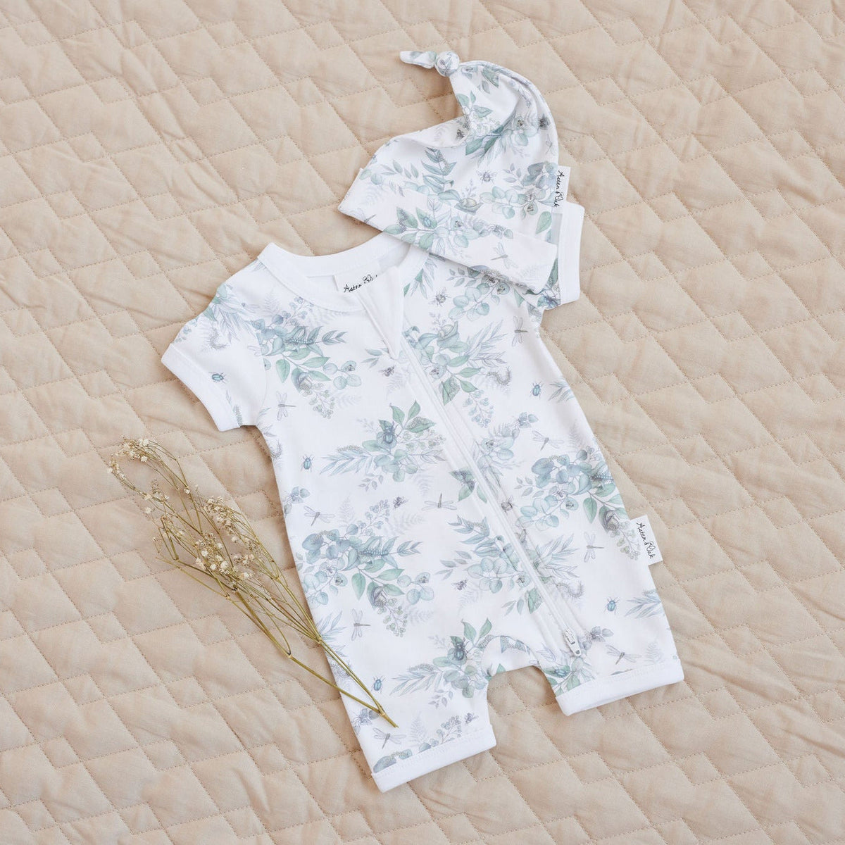 Snuggle Bug SS Zip Romper