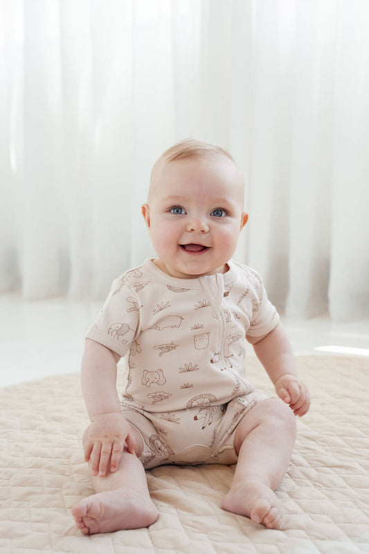 Safari Adventure Zip Romper