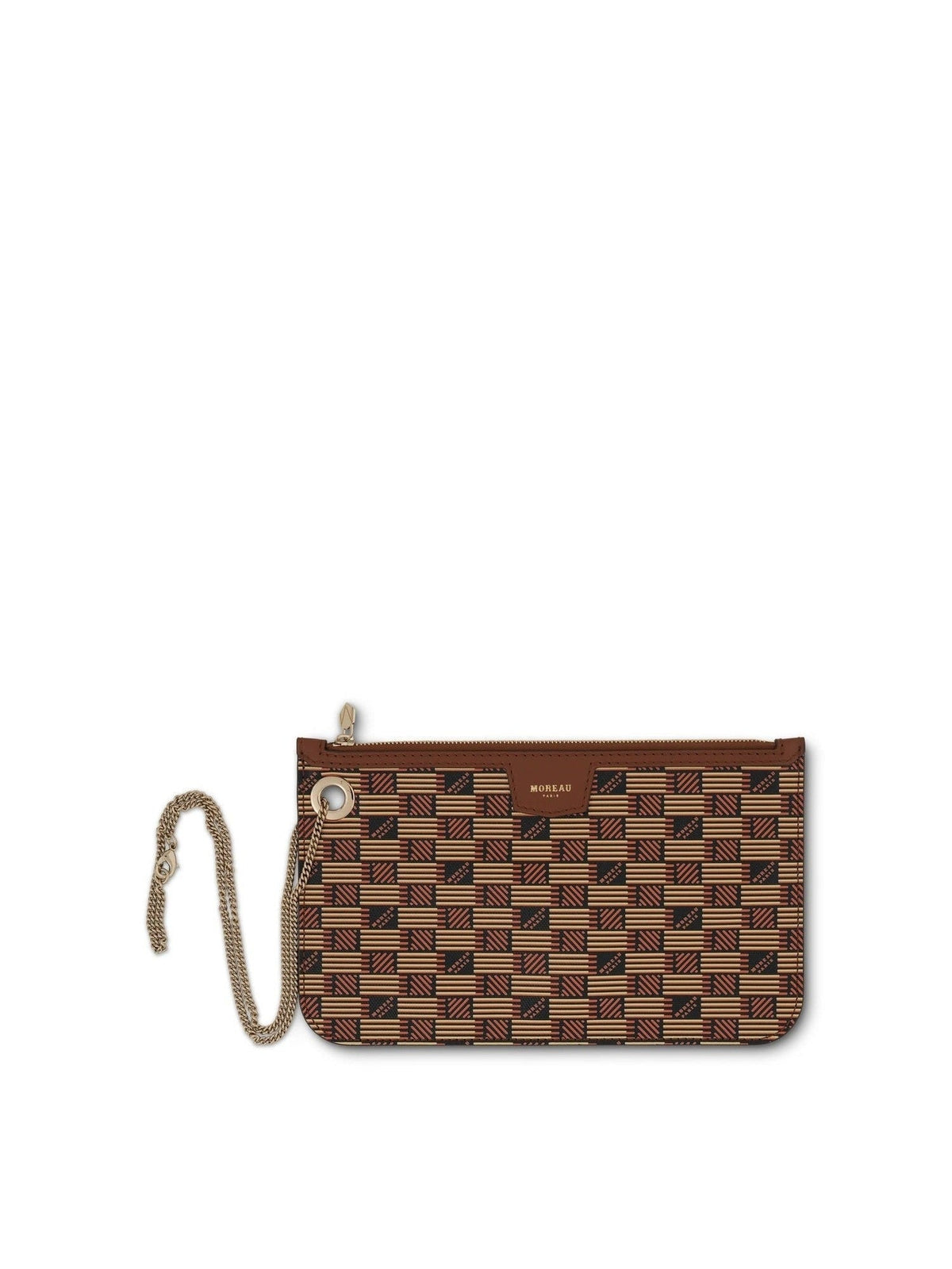 Image of Wallets & Money Clips. Product name - Saint Marina Pouch in Brown colour by brand - MOREAU