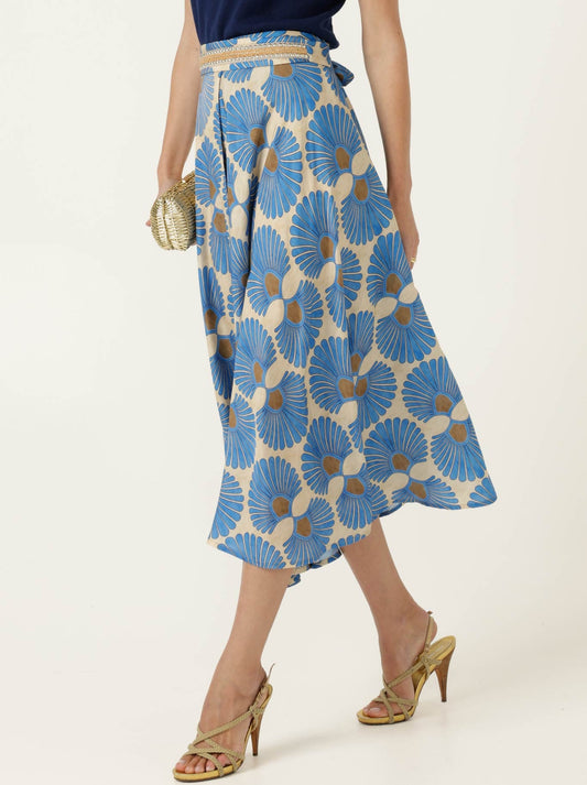 SACHA DRAKE AMBROSIA SKIRT (Blue Tan)