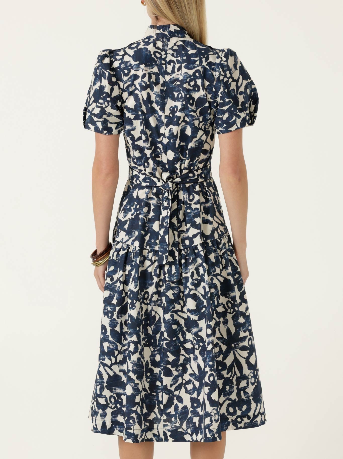 SACHA DRAKE BATEAU SHIRTMAKER DRESS (Navy Ecru)