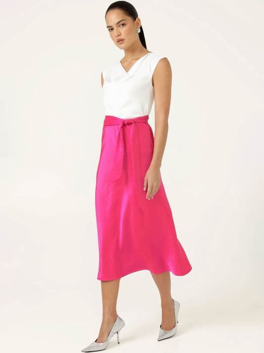 SACHA DRAKE LUXE BIAS SKIRT (Pink)
