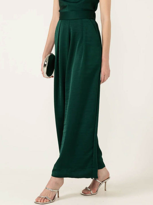 Sacha Drake Luxe Pleated Trouser (Emerald)