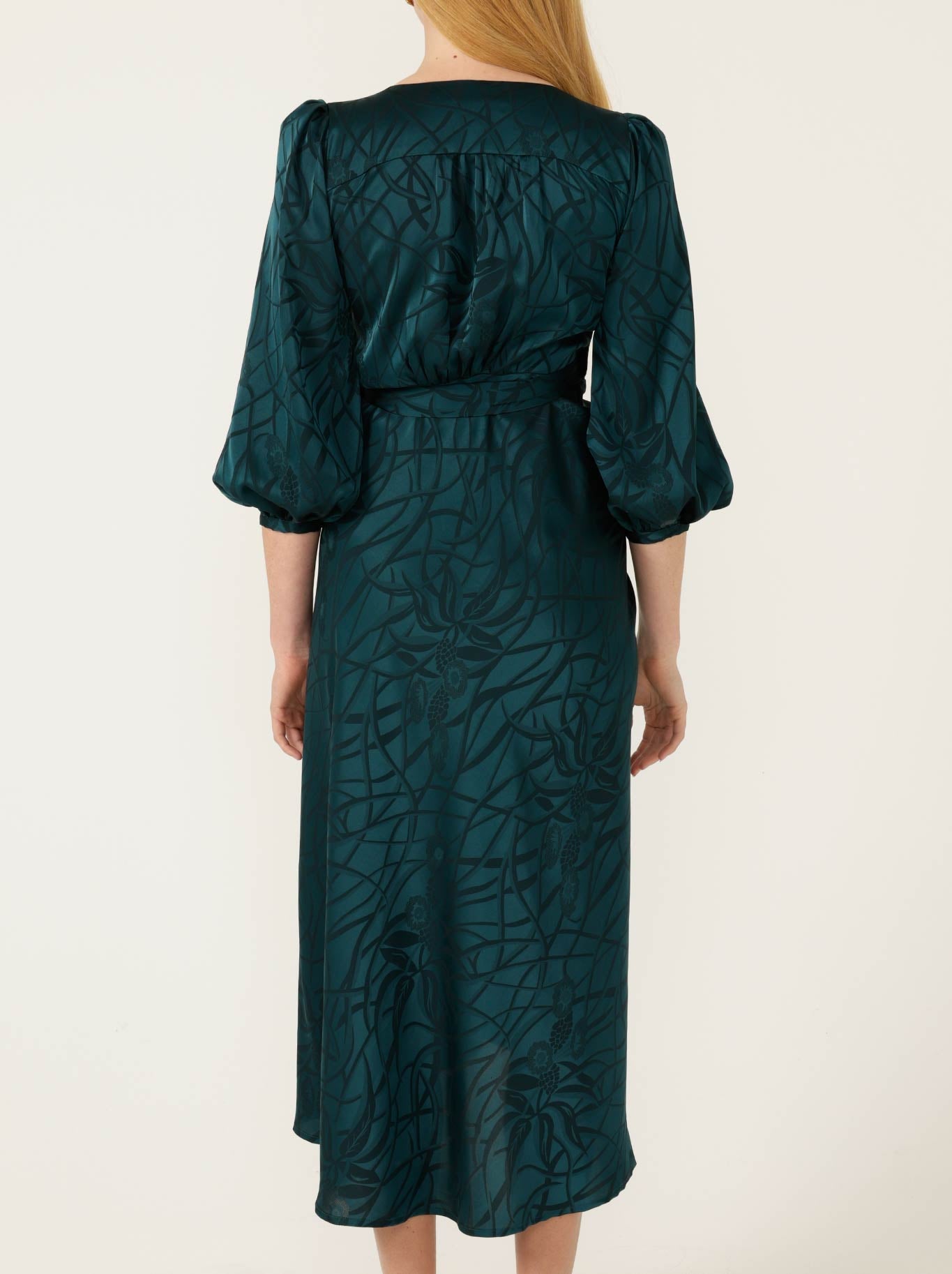 SACHA DRAKE MICHAELLA WRAP DRESS (Teal)
