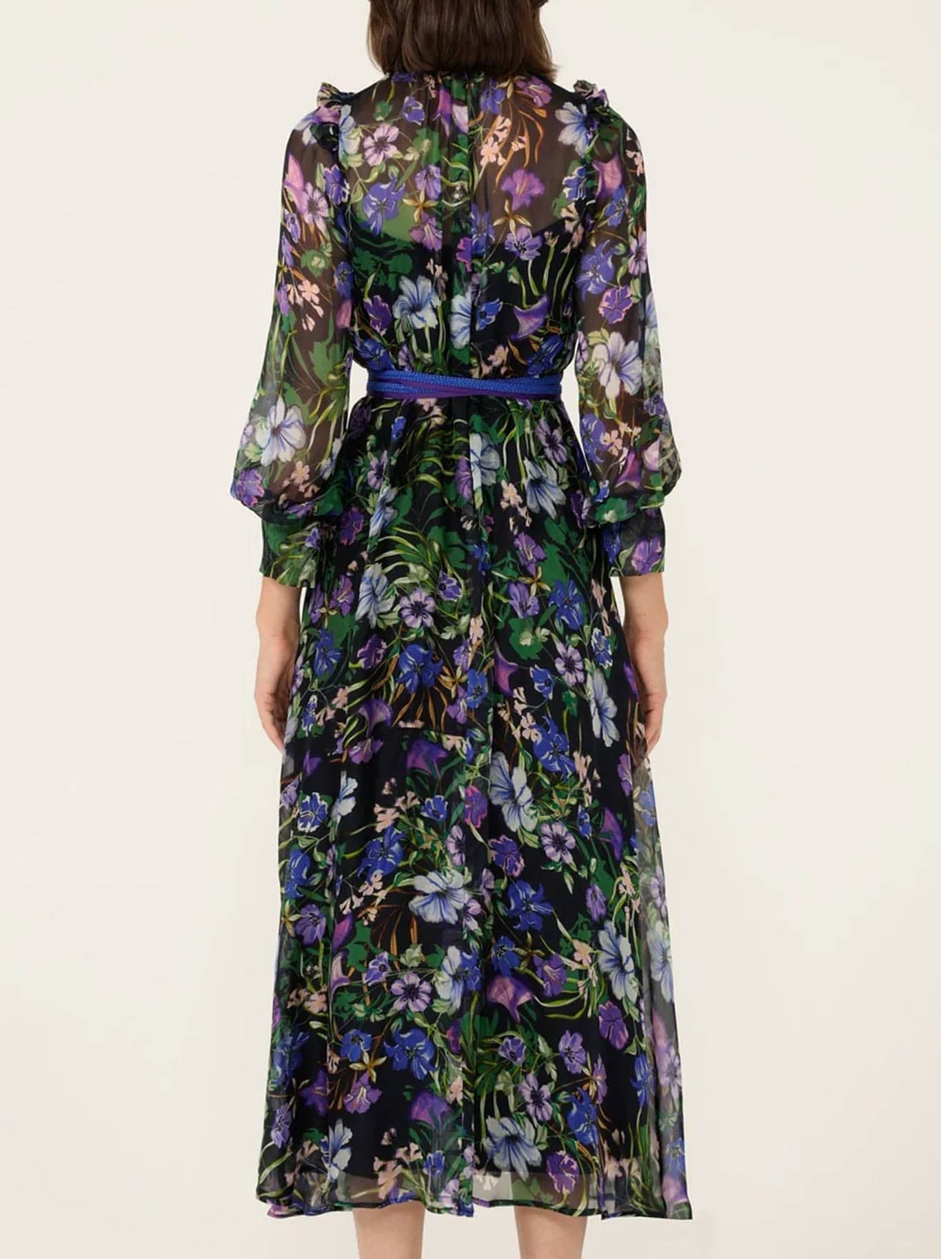 SACHA DRAKE VIOLETTA MIDI DRESS (Violet Floral)