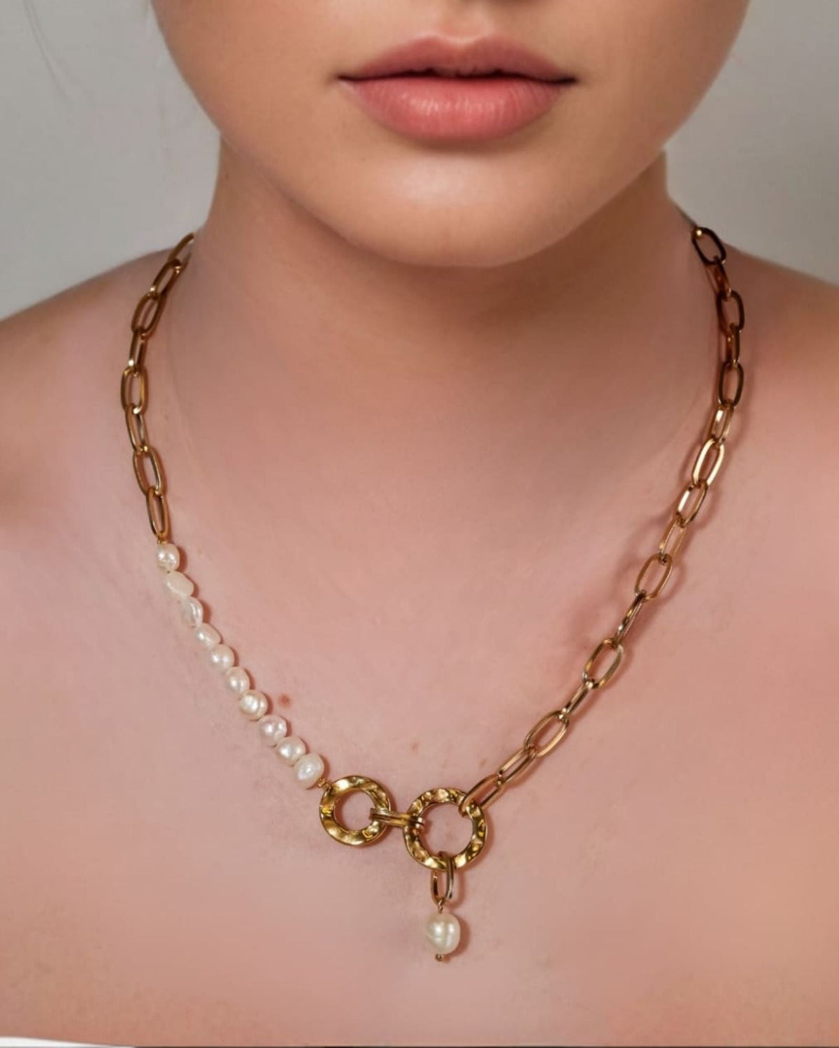 LAVANA Sardinia Gold Pearl Necklace