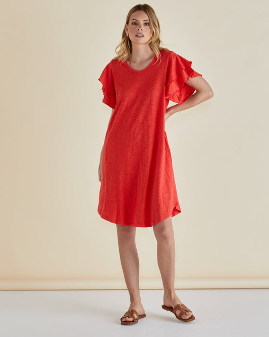Betty Basics Sydney Tee Dress (Red)