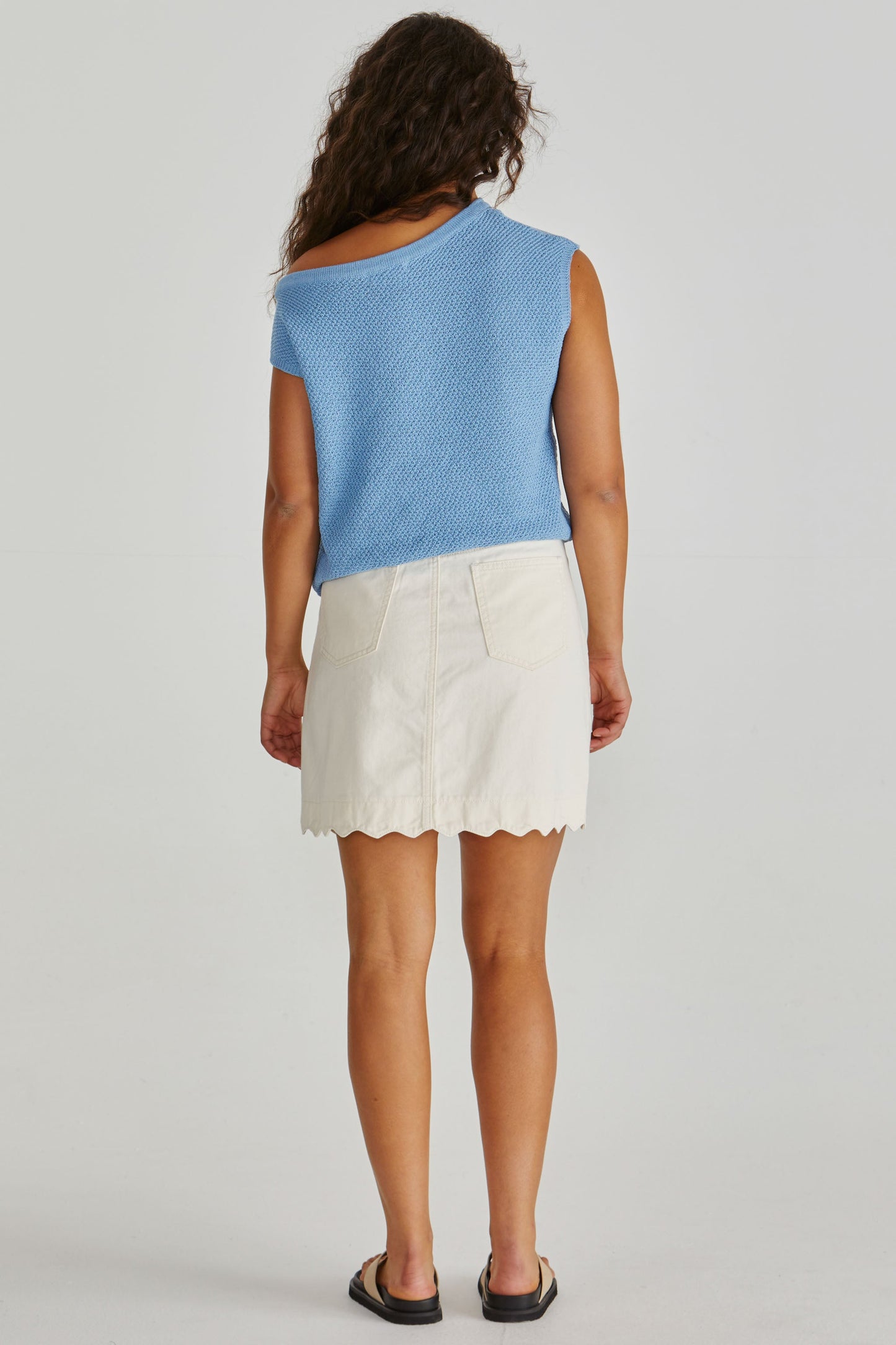Sass Clothing Jaci Knit Top (Blue)
