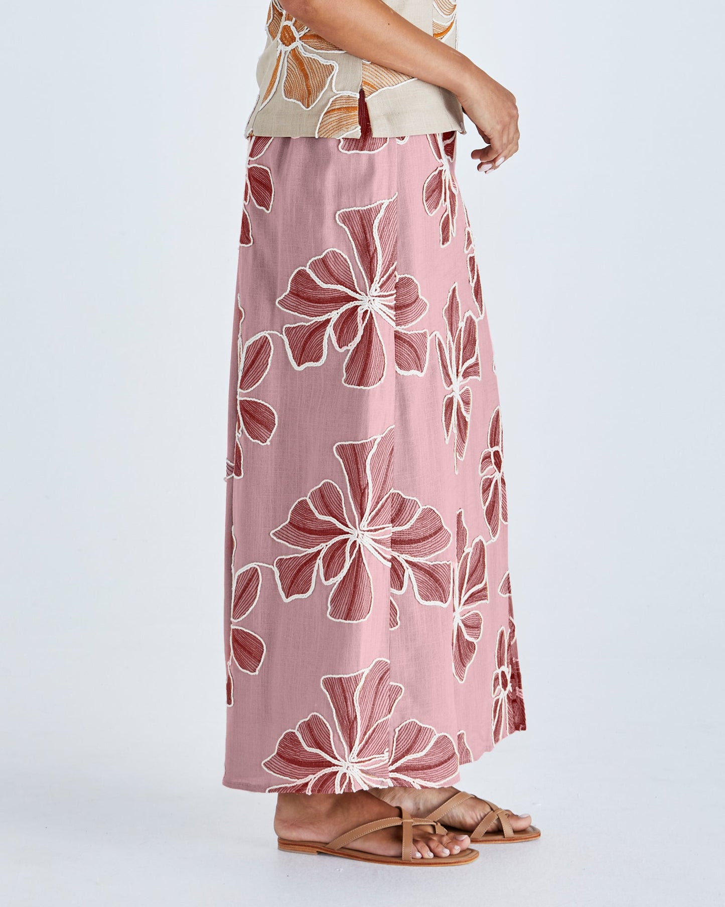Sass Clothing Finley Skirt (Pink/Red)