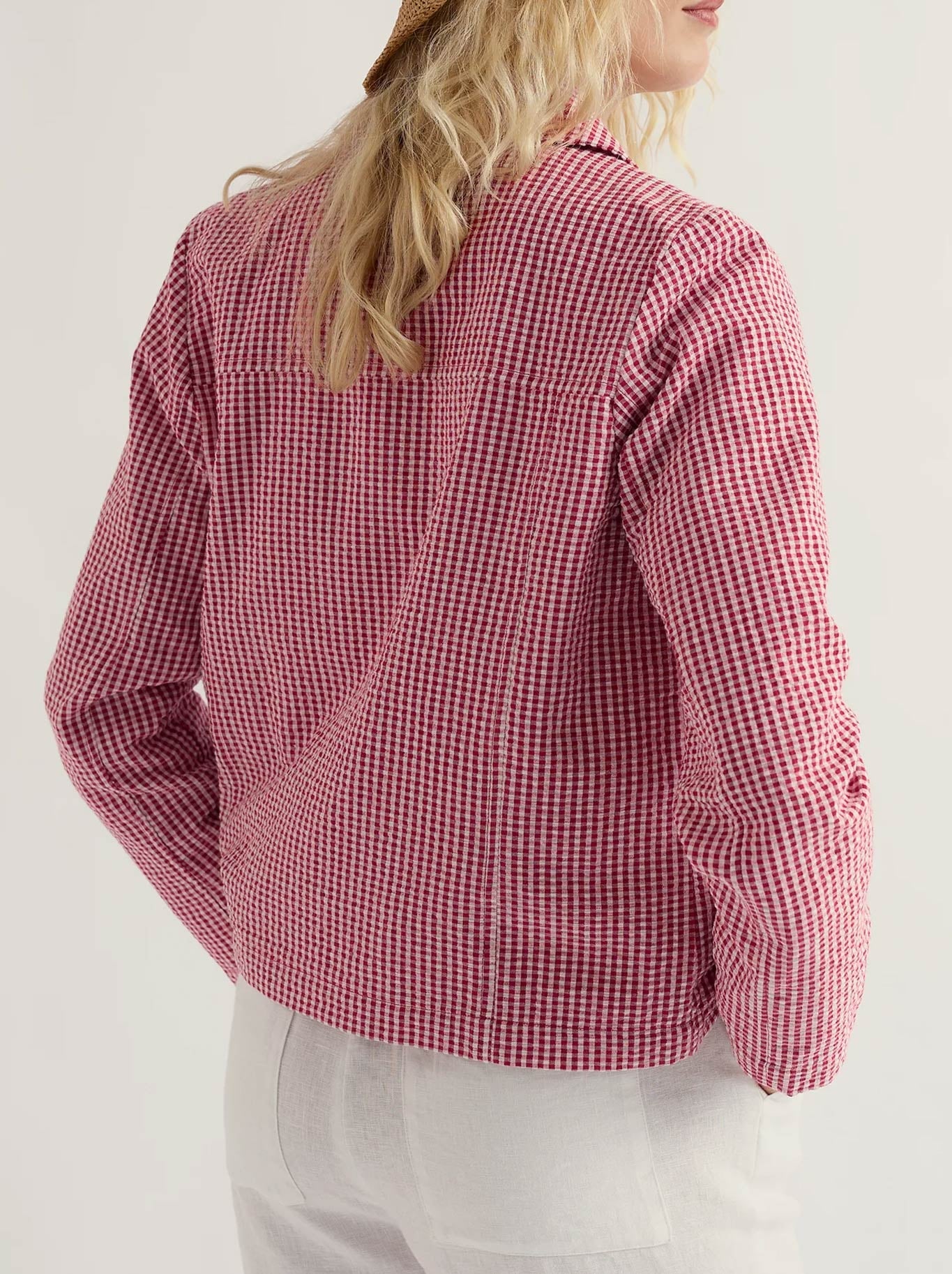 SEASALT CARNON DOWNS JACKET (Gingham Scarlet)
