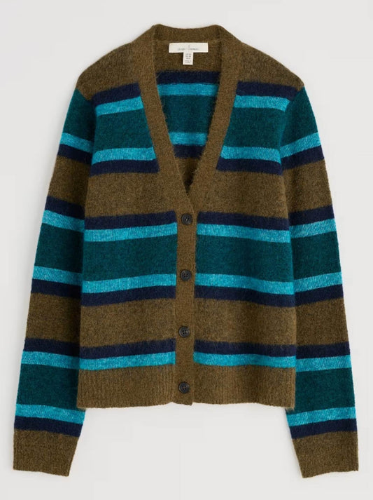 SEASALT ETCHING CARDIGAN (Cyan)